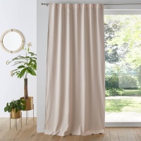 Занавеска Затемняющая из льна и вискозы Odorie 250 x 135 см бежевый LA REDOUTE INTERIEURS  фото, kupilegko.ru